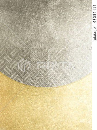 算木　箔　金銀（背景素材） 43052415