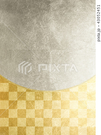 市松 金銀(背景素材) 市松 金銀(背景素材) 43052451