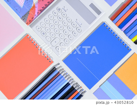 School accessories top view School accessories top view 43052810
