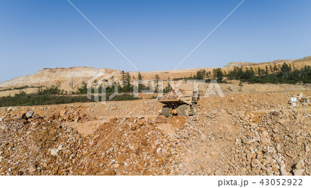 Dump truck Truck transports in the career of the ground Dump truck Truck transports in the career of the ground 43052922