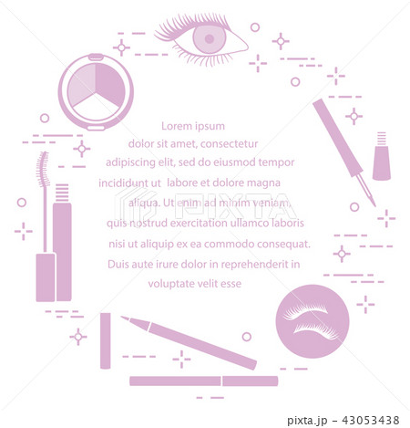 Eye makeup Decorative cosmetics. Eye makeup Decorative cosmetics. 43053438