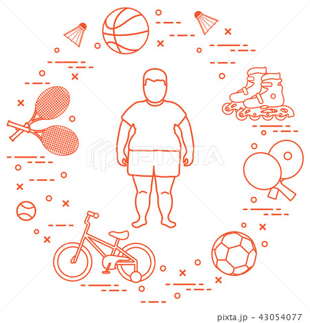Fat boy, sports equipment Activities for children Fat boy, sports equipment Activities for children 43054077