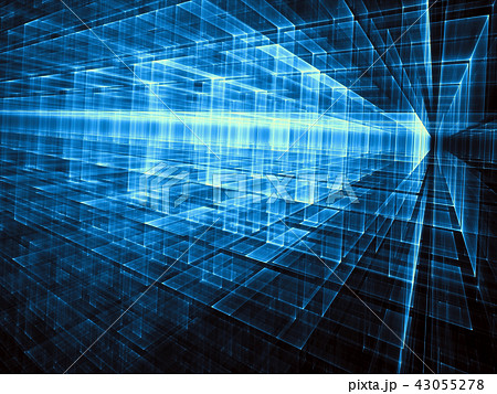 Abstract technology or sci-fi background - digitally generated i 43055278