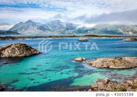 Beautiful landscape of north Norway, Scandinavia Beautiful landscape of north Norway, Scandinavia 43055598