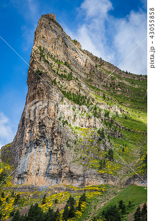 Mountains in the Pyrenees, Ordesa Valley National Mountains in the Pyrenees, Ordesa Valley National 43055858