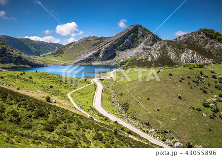 Lake Enol and mountain retreat 43055896
