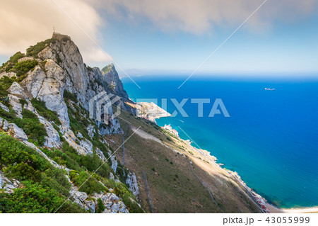 View of the Gibraltar rock from the Upper Rock 43055999