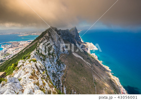 View of the Gibraltar rock from the Upper Rock 43056001