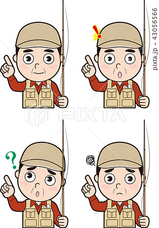 男性川釣り師1 43056566