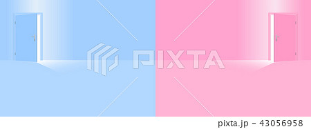 Childrens Room Nursery Boy Blue Girl Pink 43056958