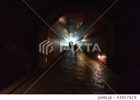 明延鉱山探検坑道　見学ツアー　出口付近 43057829