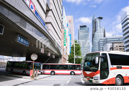 名古屋市中村区 都市風景 名駅通り 名鉄バスセンター前 名古屋市中村区 都市風景 名駅通り 名鉄バスセンター前 43058130