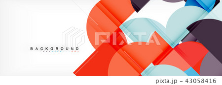 Semi circle abstract background, modern geometric pattern design. Business or technology Semi circle abstract background, modern geometric pattern design. Business or technology 43058416