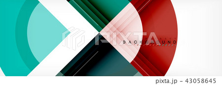 Vector circular geometric abstract background 43058645