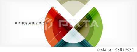 Vector circular geometric abstract background 43059374