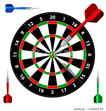 Target dart icon for marketing solutions concept 43060298