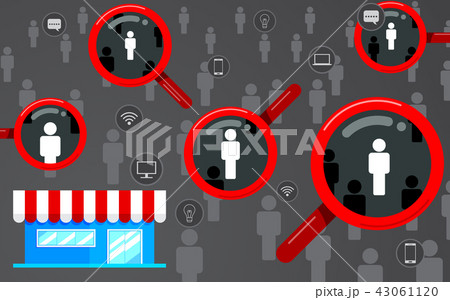 Target audience business consumer market concept Target audience business consumer market concept 43061120