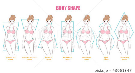 woman with body shape concept 43061347