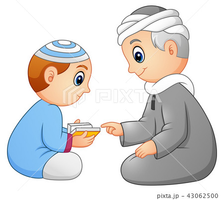 Kid learning read quran to his father Kid learning read quran to his father 43062500