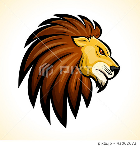 Vector lion head mascot concept 43062672