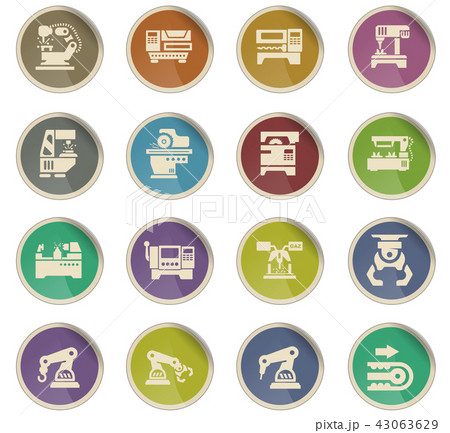 machine tools icon set machine tools icon set 43063629