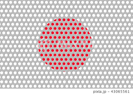 Flag of Japanese on metal 43065561
