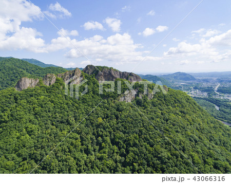 八剣山 空撮(北海道 札幌市) 八剣山 空撮(北海道 札幌市) 43066316