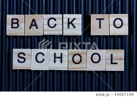 back to school collected from wooden letter block back to school collected from wooden letter block 43067199