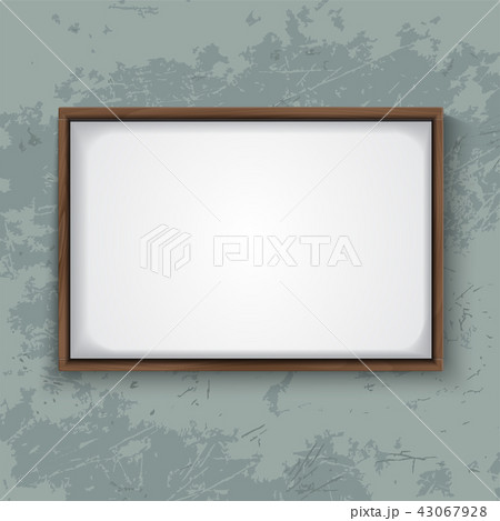 Wooden Frame on Concrete Wall Wooden Frame on Concrete Wall 43067928
