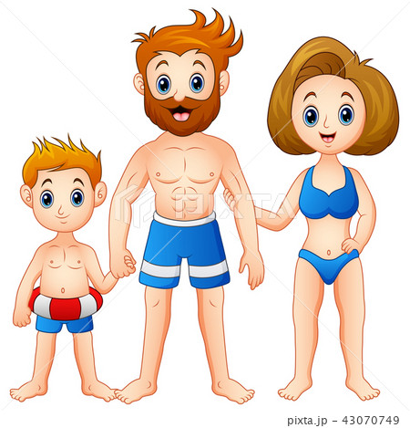Vector illustration of Family on vacation 43070749
