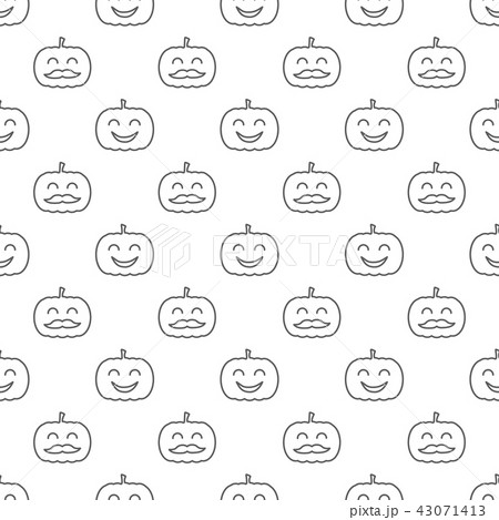 Jack o lantern elements seamless background 43071413