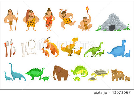 Stone Age Tribe People And Related Objects 43073067