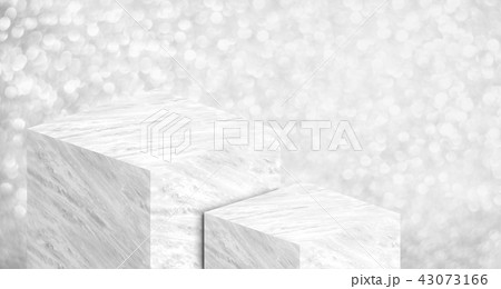 Product display white glossy marble in two step Product display white glossy marble in two step 43073166