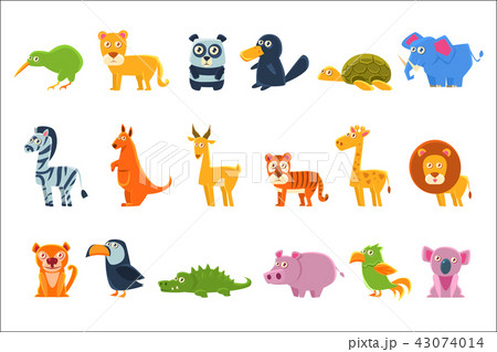 Exotic Animals Fauna Set Exotic Animals Fauna Set 43074014