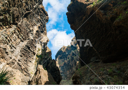 Scenic mountains landscape of Masca Gorge Scenic mountains landscape of Masca Gorge 43074354
