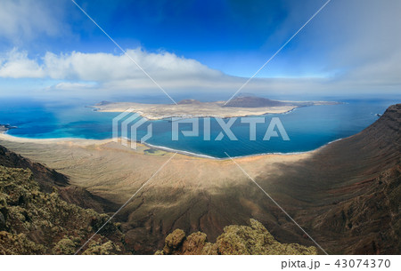 Panorama scenic view of La Graciosa Island 43074370