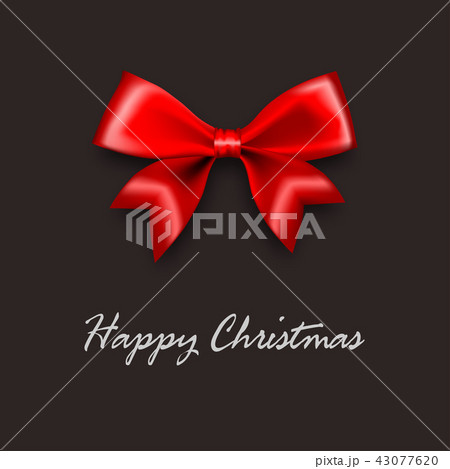 Merry Christmas red satin silk gift bow Merry Christmas red satin silk gift bow 43077620