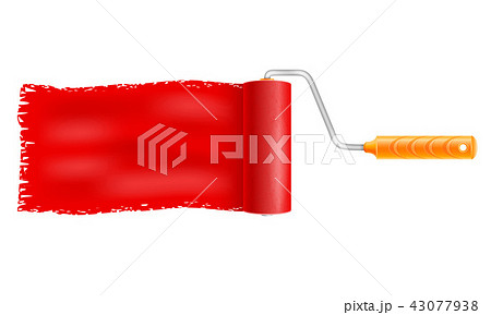 paint roller brush vector illustration 43077938