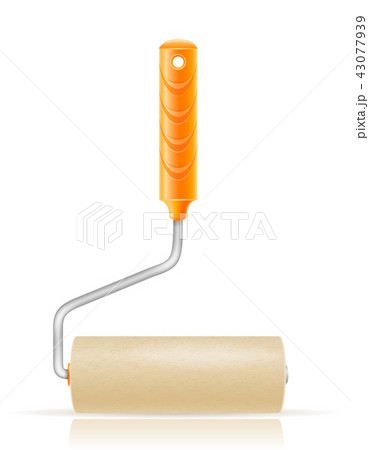 paint roller brush vector illustration 43077939