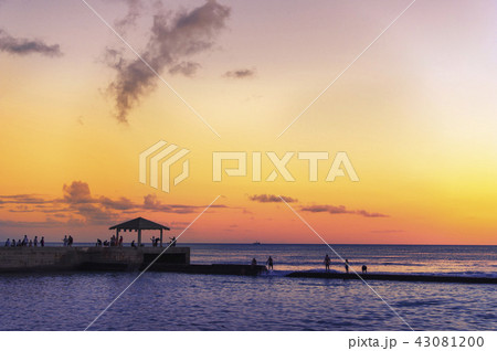 ハワイ(Hawaii)サンセット・05 43081200