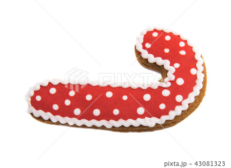 ginger christmas cookies isolated 43081323