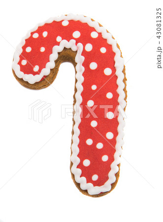 ginger christmas cookies isolated 43081325