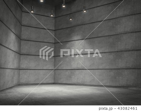 Blank product stand with lamps light spot  43082461