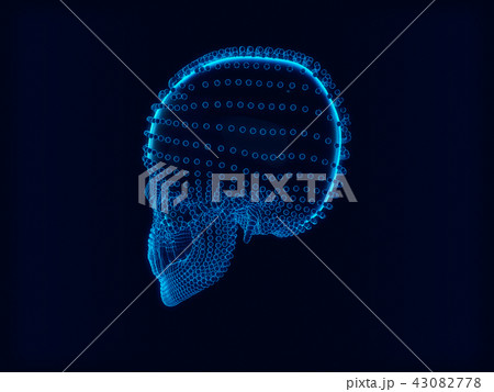 Abstract Skull,skull ,futuristic style. Abstract Skull,skull ,futuristic style. 43082778