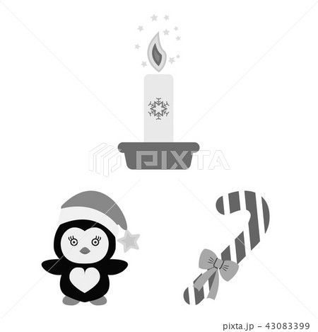 Christmas attributes and accessories monochrome icons in set collection for design. Merry Christmas Christmas attributes and accessories monochrome icons in set collection for design. Merry Christmas 43083399