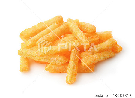 Pile of cheese puffs Pile of cheese puffs 43083812