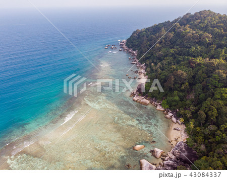 Aerial view of Perhentian Island, Malaysia. Aerial view of Perhentian Island, Malaysia. 43084337