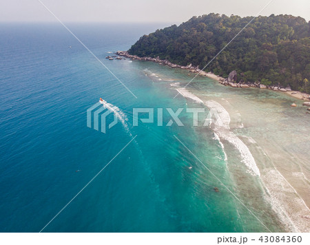 Aerial view of Perhentian Island, Malaysia. Aerial view of Perhentian Island, Malaysia. 43084360