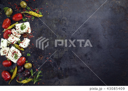 Traditional Greek Feta with Vegetable 43085409