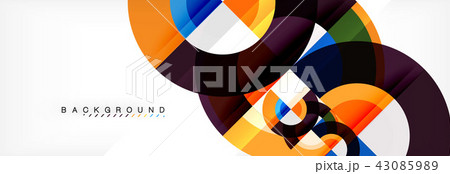 Vector circle abstract background 43085989
